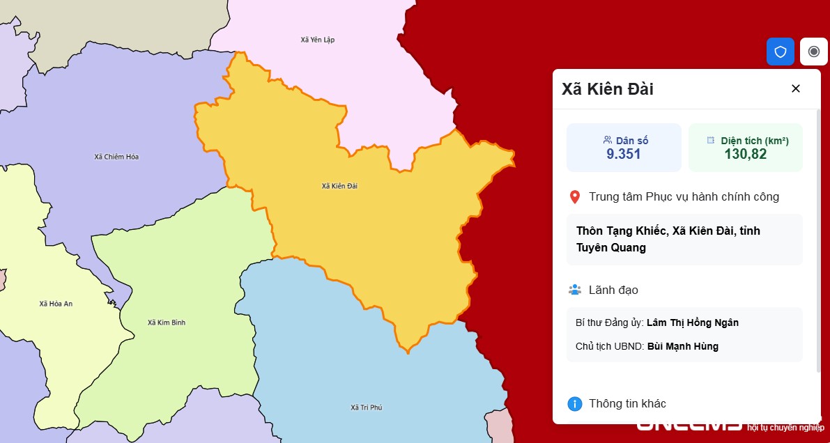 Bản đồ Tuyên Quang