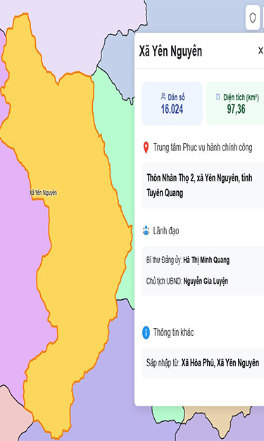 Bản đồ Tuyên Quang