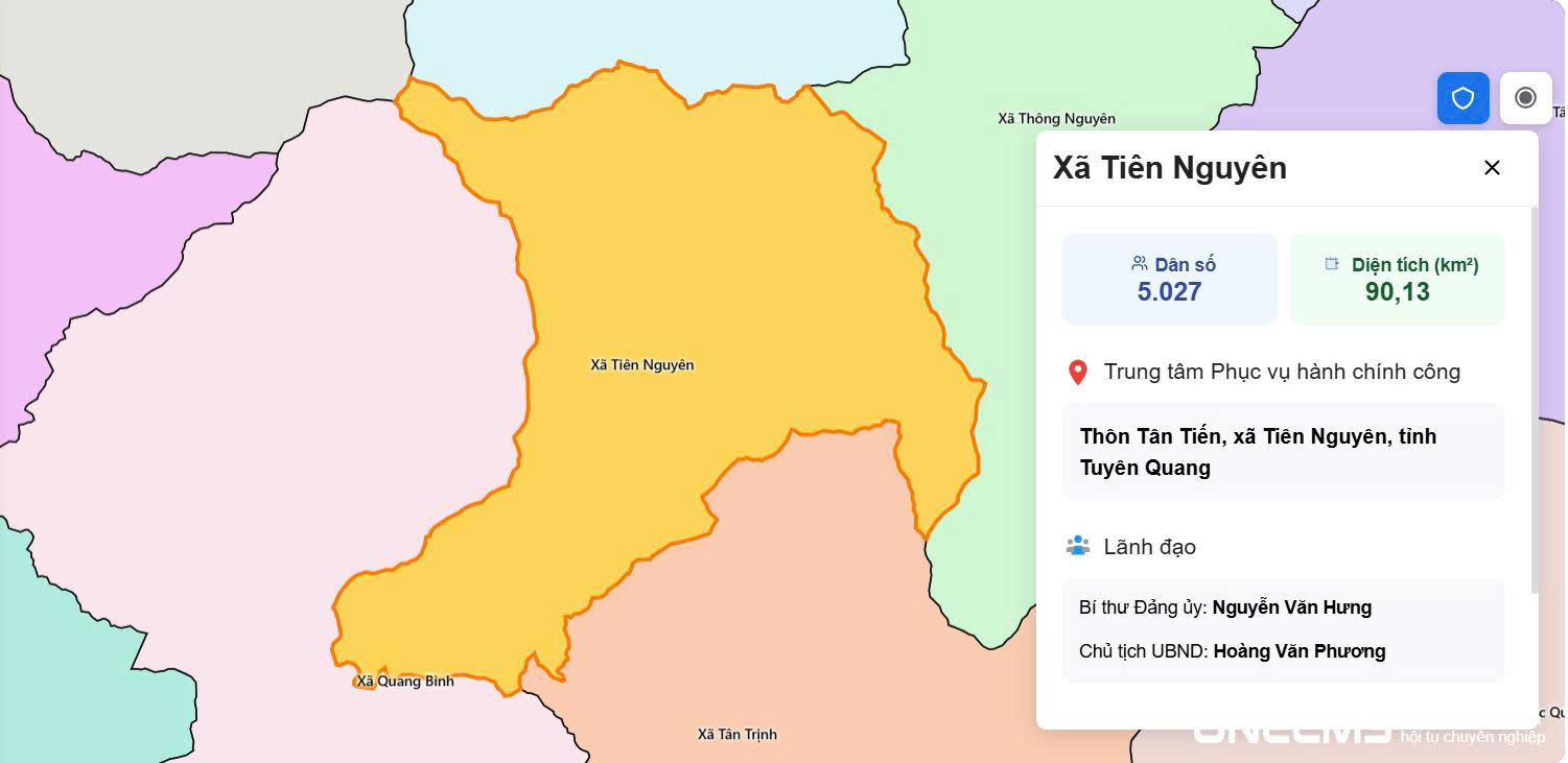 Bản đồ Tuyên Quang