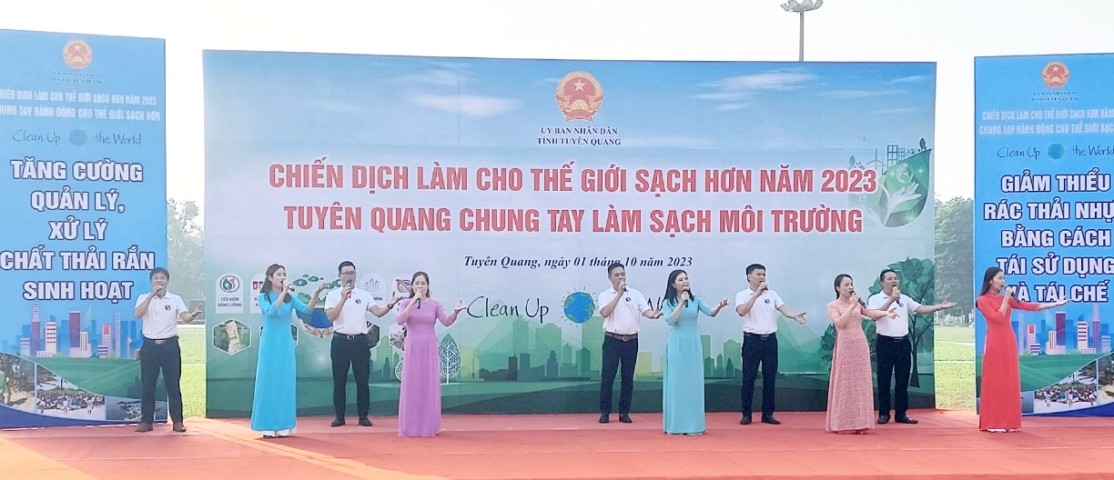 Chiến dịch làm cho thế giới sạch hơn năm 2023 - Tuyên Quang chung tay làm sạch môi trường