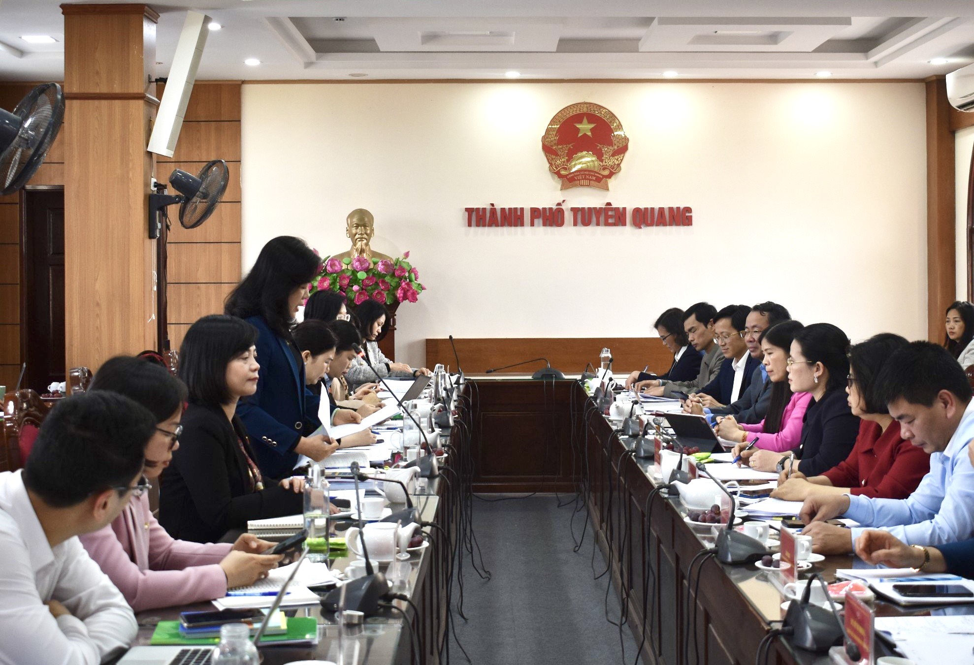 Ủy ban Xã hội của Quốc hội làm việc với thành phố Tuyên Quang về thực hiện chính sách, pháp luật bình đẳng giới